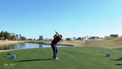 Norman Xiong goes right at the pin to set up birdie putt at The American Express