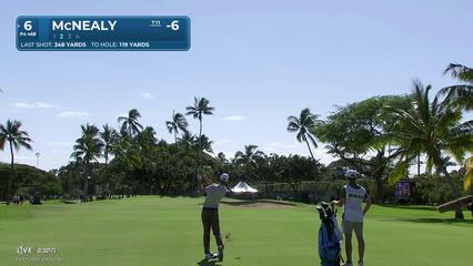 Maverick McNealy hits 118-yard approach to 3 feet, sets up birdie on No. 6 at Sony Open