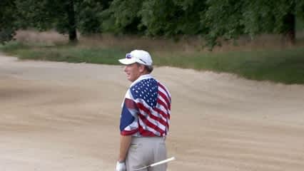 Austin’s bunker shot on No. 16 in Round 3 of Sanderson Farms Championship