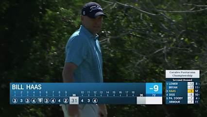 Bill Haas drains birdie putt at Corales Puntacana