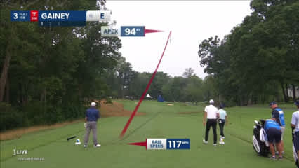 Tommy Gainey sticks tee shot to set up birdie at Wyndham