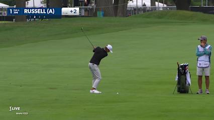 Miles Russell makes birdie on No. 1 at Rocket Mortgage