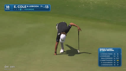 Cole/Lebioda makes birdie on No. 18 at Zurich Classic