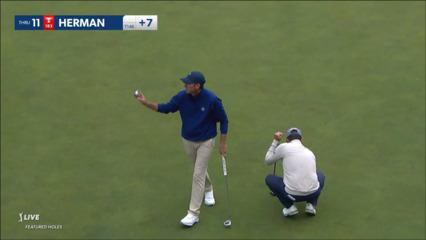 Jim Herman makes birdie putt at RBC Canadian