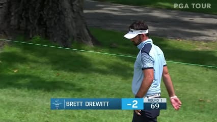 Brett Drewitt jars long birdie putt at Nationwide Children's