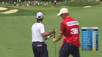 Denny McCarthy gets up-and-down from 135 yards for birdie on No. 1 at 3M Open