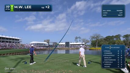 Min Woo Lee sinks 31-foot birdie putt on No. 17 at THE PLAYERS