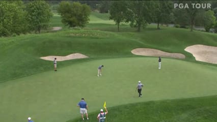 Lee Hodges birdies No. 17 in Round 2 at Korn Ferry Tour Champ