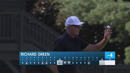 Richard Green makes birdie on No. 16 at Kaulig Companies Championship