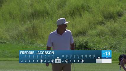 Freddie Jacobson makes birdie on No. 15 at Rogers Charity Classic
