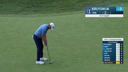 Jacques Kruyswijk makes a 13-foot eagle putt at ISCO Championship