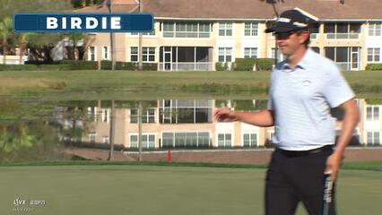 Nico Echavarria sinks 21-foot birdie putt on No. 8 at Cognizant Classic
