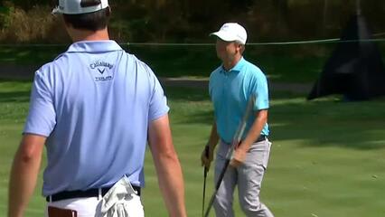 David Toms' hole-out chip shot from 47 feet at Barbasol