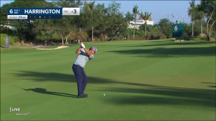 Padraig Harrington throws a dart to set up birdie at Mexico Open