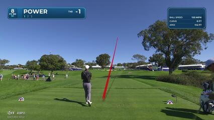 Seamus Power hits 180-yard approach to 7 feet, makes birdie on No. 8 at Farmers