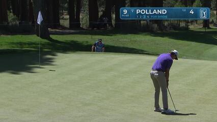 Ben Polland makes birdie putt on No. 9 at Barracuda
