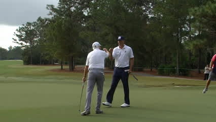 Matt Kuchar's lengthy birdie putt at PNC Father Son