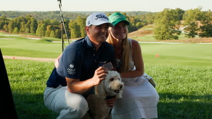 John VanDerLaan surprised by wife, dog with PGA TOUR card