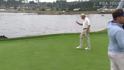 Scott Dunlap rolls in birdie putt at Pure Insurance