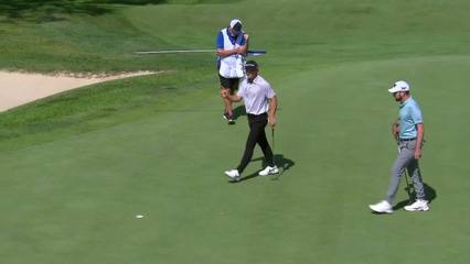 Frankie Capan III sinks putt for birdie at Nationwide Children's