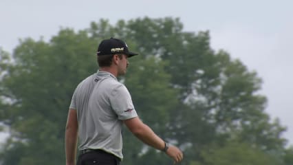 Will Gordon's pitch over trap and birdie at Korn Ferry Tour Champ