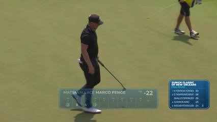 Wallace/Penge makes birdie on No. 13 at Zurich Classic
