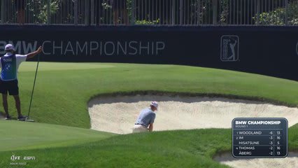 Justin Thomas gets up-and-down from 42 yards for birdie on No. 17 at BMW Championship