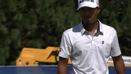Satoshi Kodaira rolls in birdie putt at Albertsons Boise Open