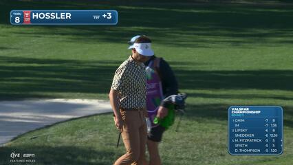 Beau Hossler chips in from greenside bunker for birdie on No. 17 at Valspar