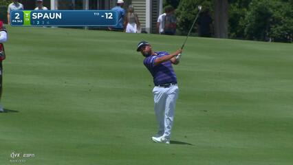 J.J. Spaun's 83-yard approach sets up birdie on No. 2 at Travelers
