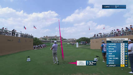 Nate Lashley's tee shot sets up birdie at Valero