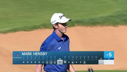 Mark Hensby holes birdie putt from fringe at Trophy Hassan II