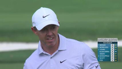Rory McIlroy hits 147-yard approach to 14 feet, sets up birdie on No. 9 at Arnold Palmer