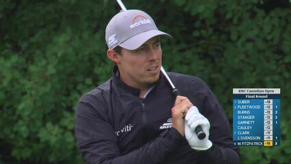 Matt Fitzpatrick drains 16-foot putt for birdie on No. 4 at RBC Canadian