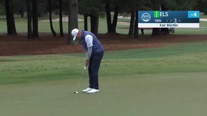 Ernie Els makes birdie on No. 10 at SAS Championship