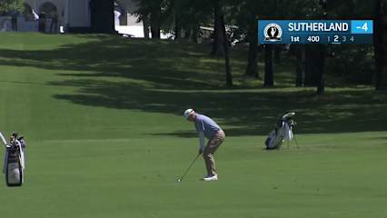 Kevin Sutherland goes right at the flag to set up birdie at Tradition