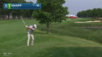 Jake Knapp's 68-yard approach sets up birdie on No. 12 at 3M Open