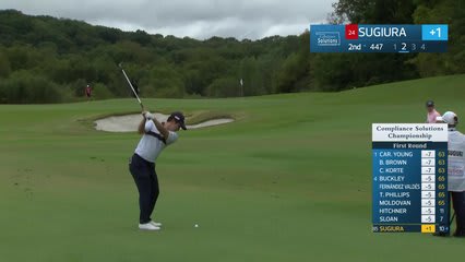 Yuta Sugiura makes birdie on No. 2 at Compliance Solutions