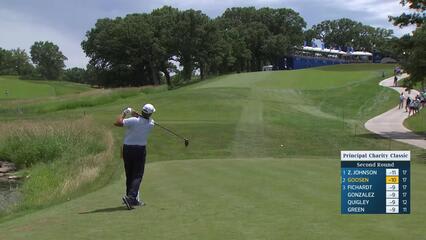 Retief Goosen makes birdie on No. 18 at Principal Charity Classic
