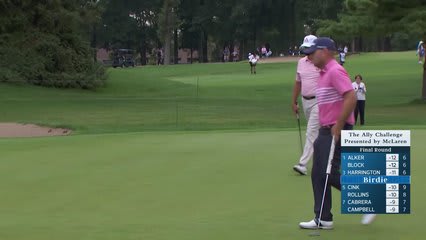 Retief Goosen makes birdie putt on No. 12 at The Ally Challenge