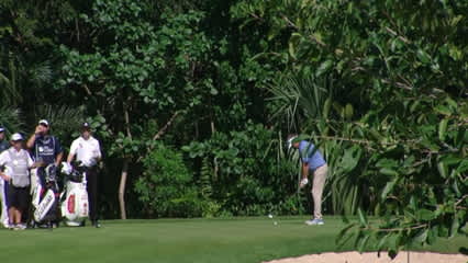 Jason Bohn attacks the pin on No. 8 at the OHL Classic