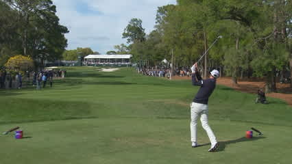 Nicholas Lindheim hits flagstick with near ace on No. 17 at Valspar