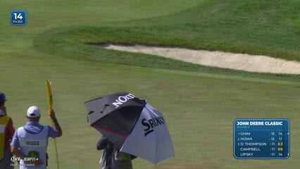 Harry Higgs makes birdie on No. 14 at John Deere