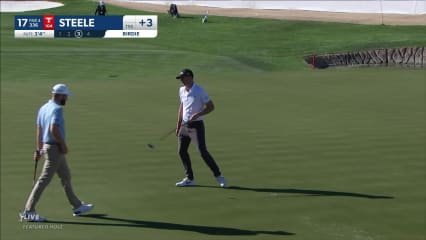 Brendan Steele makes birdie on No. 17 at WM Phoenix Open