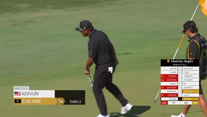 Si Woo Kim makes birdie on No. 2 at Sunday Singles