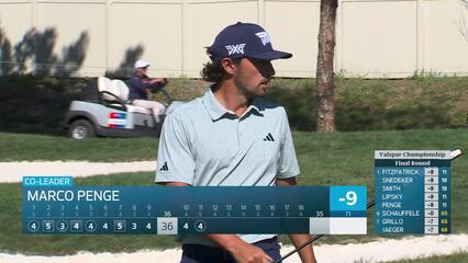 Marco Penge sinks 5-foot birdie putt on No. 11 at Valspar