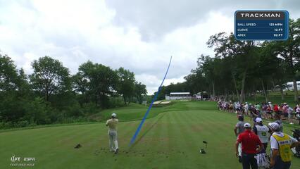 Chris Gotterup hits tee shot to 6 feet, sets up birdie on No. 16 at John Deere