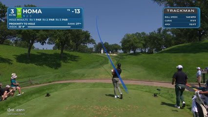 Max Homa sinks 21-foot birdie putt on No. 3 at John Deere