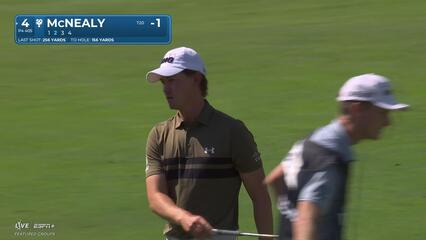 Maverick McNealy hits 155-yard approach to 3 feet, sets up birdie on No. 4 at Procore