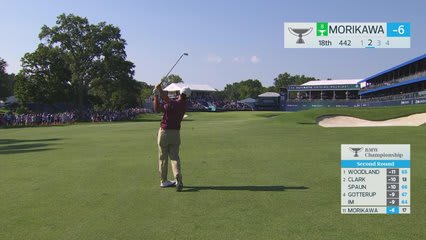 Collin Morikawa's 151-yard approach sets up birdie on No. 18 at BMW Championship